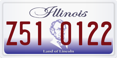 IL license plate Z510122