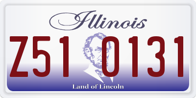 IL license plate Z510131