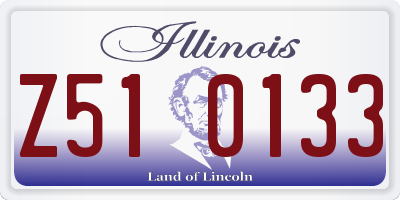 IL license plate Z510133