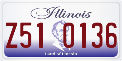 IL license plate Z510136