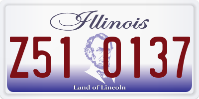 IL license plate Z510137