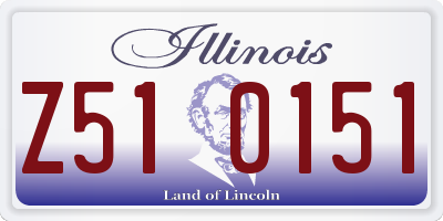 IL license plate Z510151