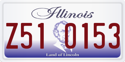 IL license plate Z510153