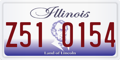 IL license plate Z510154