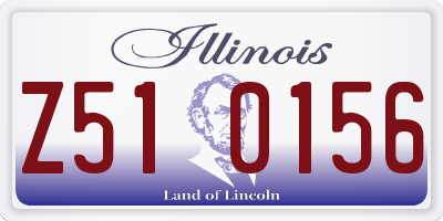 IL license plate Z510156