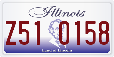 IL license plate Z510158