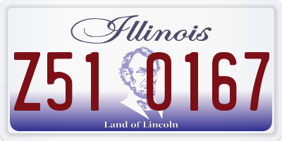 IL license plate Z510167