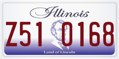 IL license plate Z510168