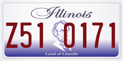 IL license plate Z510171
