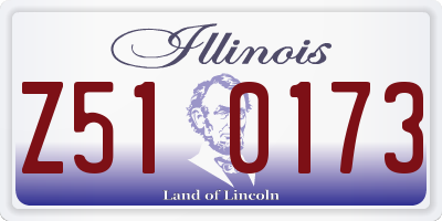 IL license plate Z510173