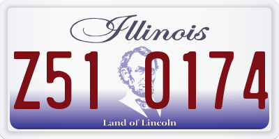 IL license plate Z510174