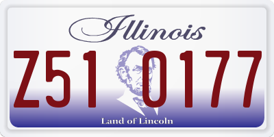 IL license plate Z510177