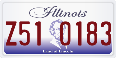IL license plate Z510183