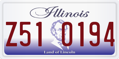 IL license plate Z510194