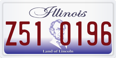 IL license plate Z510196