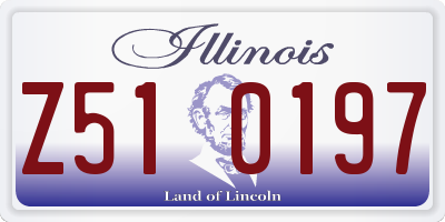 IL license plate Z510197