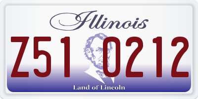 IL license plate Z510212