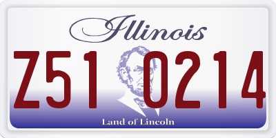 IL license plate Z510214