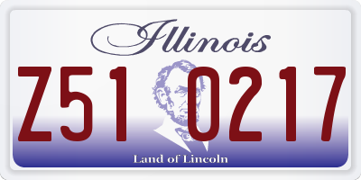 IL license plate Z510217