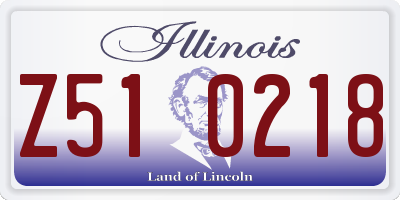 IL license plate Z510218
