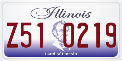 IL license plate Z510219