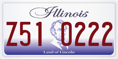 IL license plate Z510222