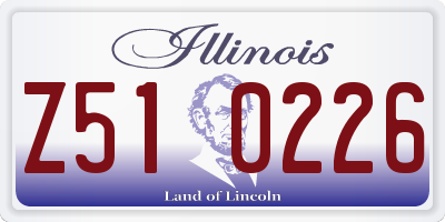 IL license plate Z510226