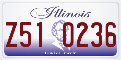 IL license plate Z510236