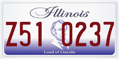IL license plate Z510237