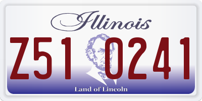 IL license plate Z510241