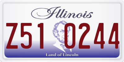 IL license plate Z510244
