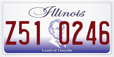 IL license plate Z510246