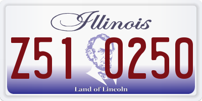 IL license plate Z510250