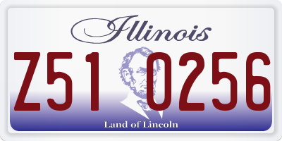 IL license plate Z510256