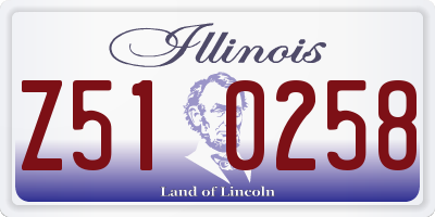 IL license plate Z510258