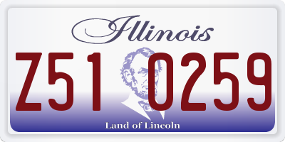 IL license plate Z510259