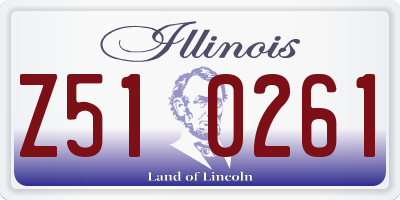 IL license plate Z510261