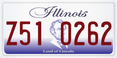 IL license plate Z510262