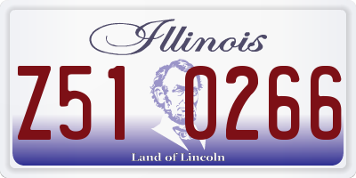 IL license plate Z510266