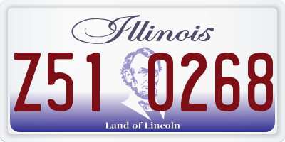 IL license plate Z510268
