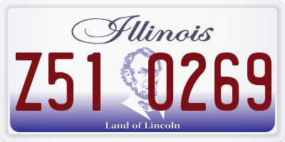 IL license plate Z510269