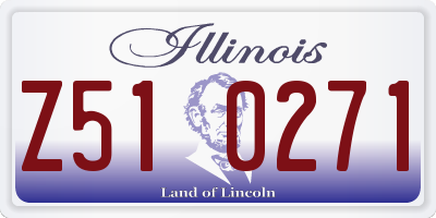 IL license plate Z510271