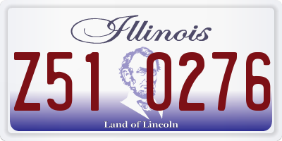 IL license plate Z510276