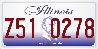 IL license plate Z510278
