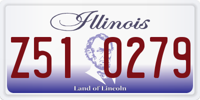 IL license plate Z510279
