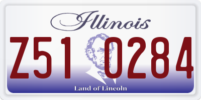 IL license plate Z510284