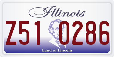 IL license plate Z510286