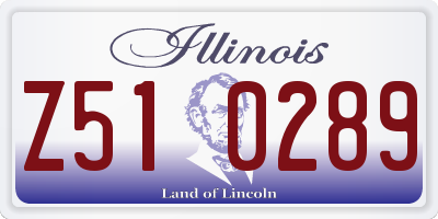 IL license plate Z510289