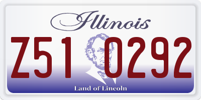 IL license plate Z510292