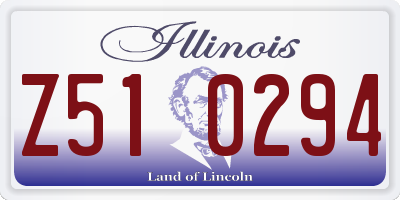 IL license plate Z510294